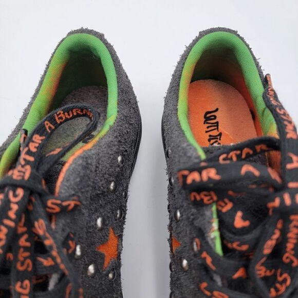 Converse X Come Tees One Star Ox Size 7 Womens Black Orange Shoes Sneakers - Picture 8 of 13